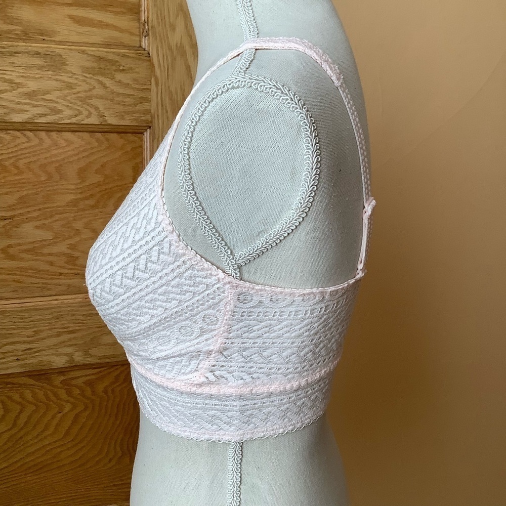 PRIMA DONNA Montara Wireless Lace Longline Bra 32D Crystal Pink Bralette - Picture 6 of 12